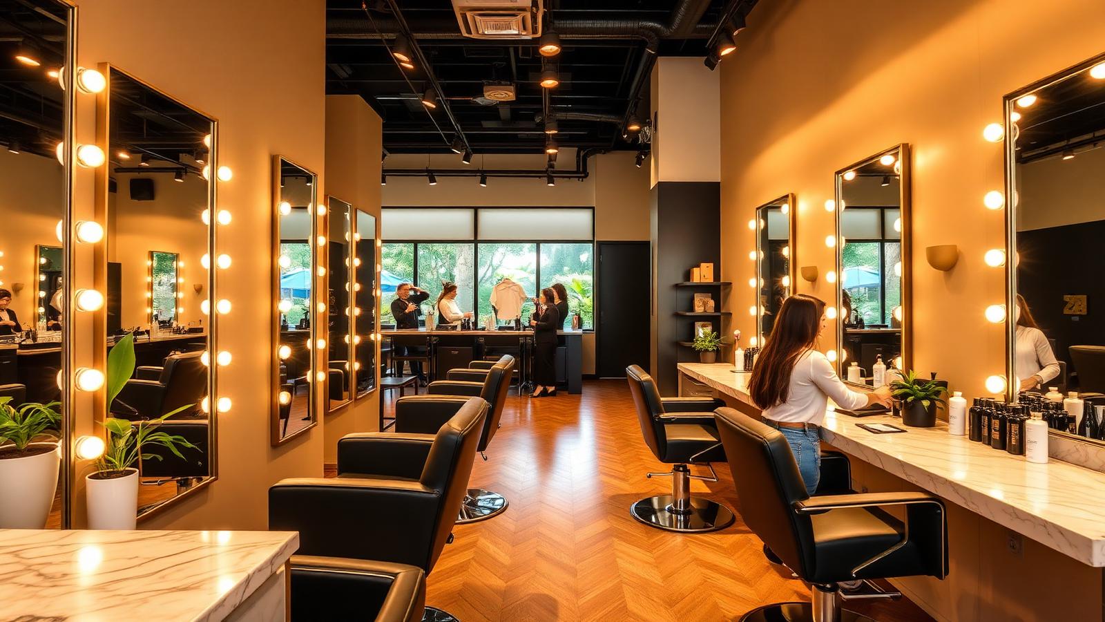 Lumina Salon & Barber interior